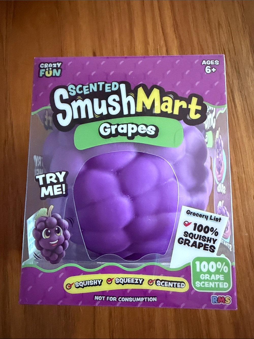 Scented SmushMart Grapes Kids Toy - Purple